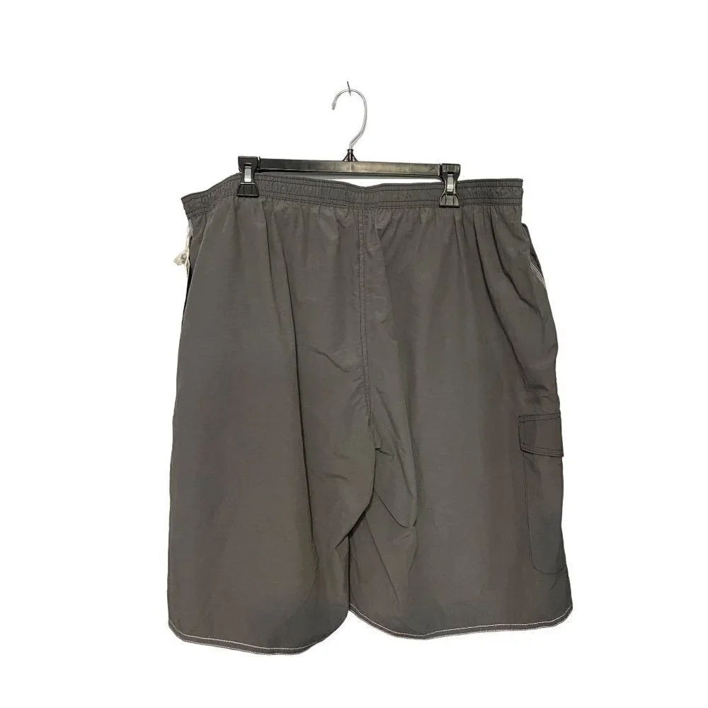 NWT St. John's Bay Men's Swim Suit Midnight Gray Four Pockets Size XXL‎